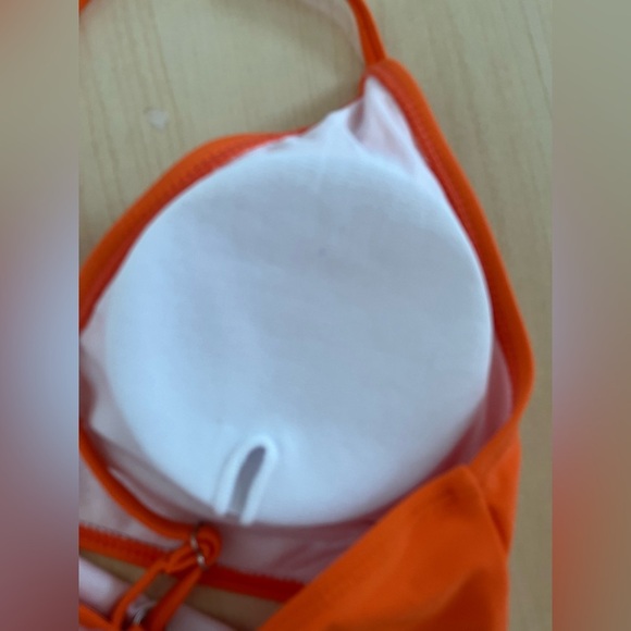 NWT Vibrant Orange Women's Swim Top size large - Picture 4 of 7